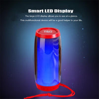 Parlante Bluetooth T&G Portátil 10W RMS con Luces LED®