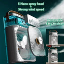 Ventilador Portatil Mini 3en1 Aire Frio Y Humidificador Led®