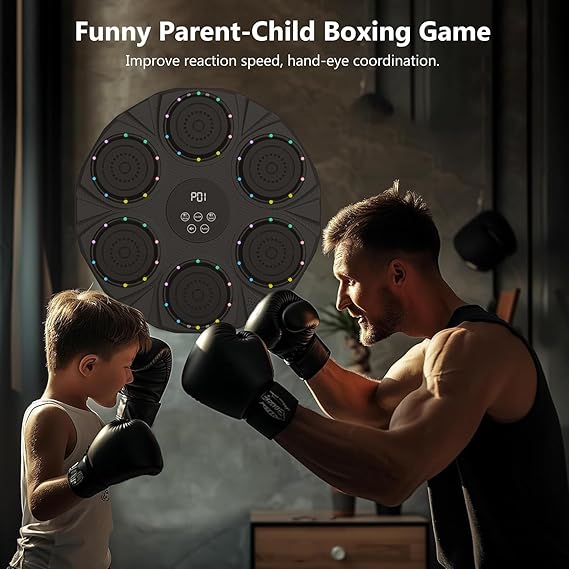 Entrenador De Boxeo De Pared 6 Objetivos Música Bluetooth®