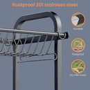 Escurridor Platos Metal Negro 3 Niveles Sobre Mesada®