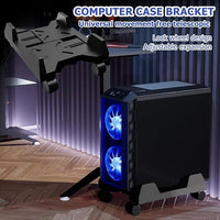 Soporte Para CPU Con Ruedas Base Ajustable Color Negro®