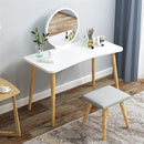 Escritorio Tocador Con Espejo 38cm Y Banquito 80x40x113cm®