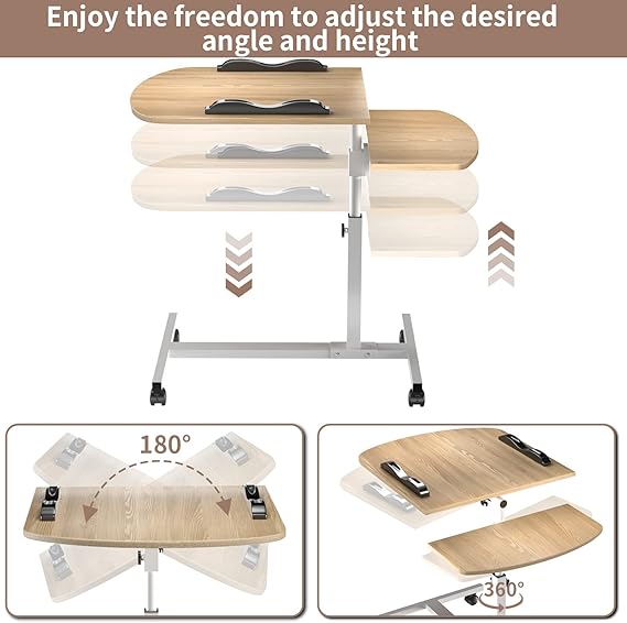 Mesa Plegable De Apoyo Inclinable Con Ruedas Ajustable Mdf®