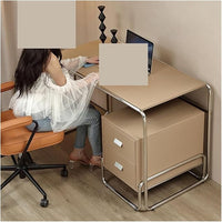 Silla De Oficina Vintage Cuero Sintético Ruedas 360®