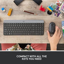 Kit Teclado Y Mouse Inalámbrico Logitech Mk470 Color Negro