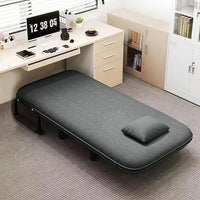 Sofá Cama 1 Cuerpo Gris Plegable Con Almohadón 60x68x85cm®