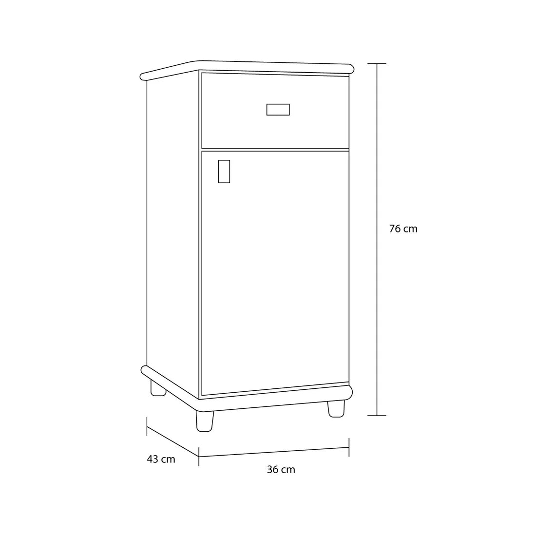 Mueble para Bebedero 1 Puerta 1 Cajón Premium®