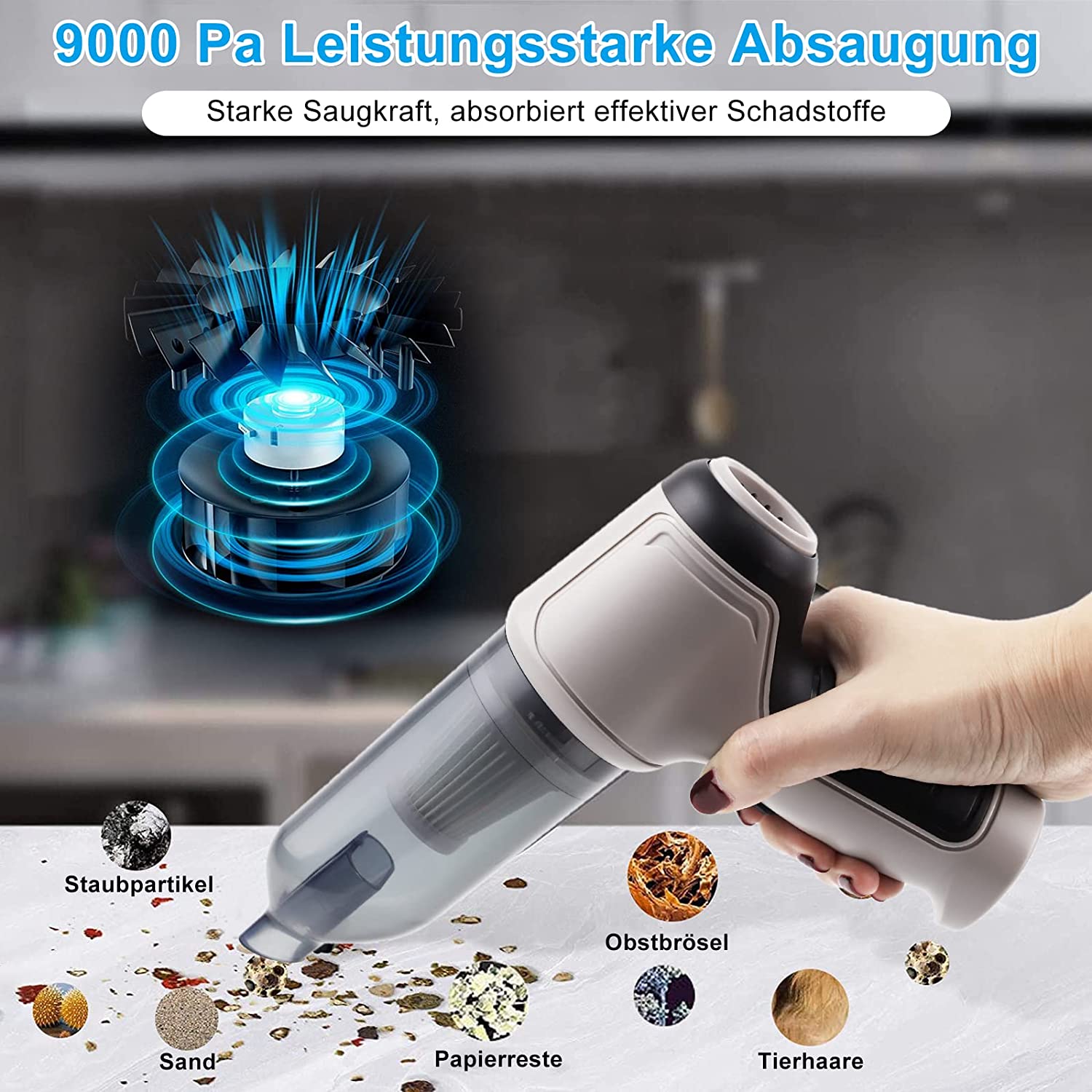 Aspiradora De Mano Inalámbrica 4 En 1 2000mah Profesional®