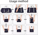Bolso De Viaje Impermeable Plegable Cierre Y Bolsillo 25l