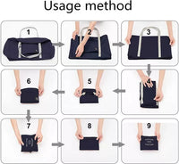 Bolso De Viaje Impermeable Plegable Cierre Y Bolsillo 25l
