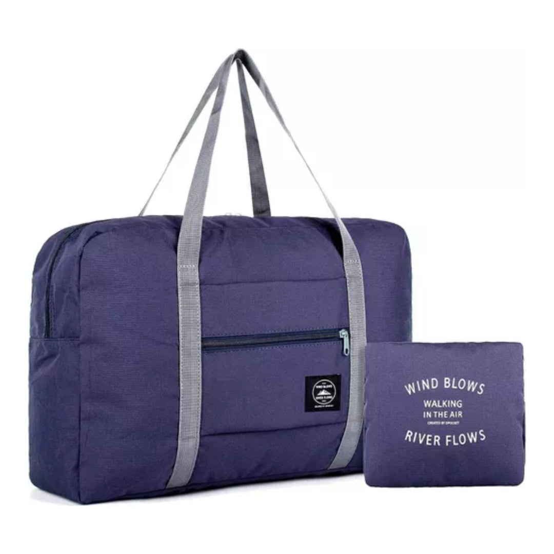 Bolso De Viaje Impermeable Plegable Cierre Y Bolsillo 25l