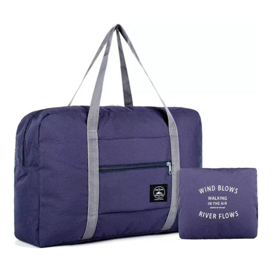 Bolso De Viaje Impermeable Plegable Cierre Y Bolsillo 25l