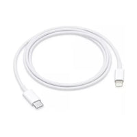 Cable Usb-c 2.0 Apple Blanco Con Entrada Usb Tipo C Salida Lightning 1 Metro