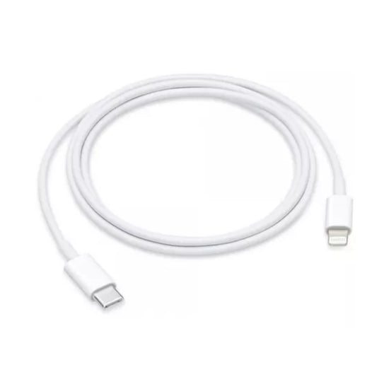 Cable Usb-c 2.0 Apple Blanco Con Entrada Usb Tipo C Salida Lightning 1 Metro