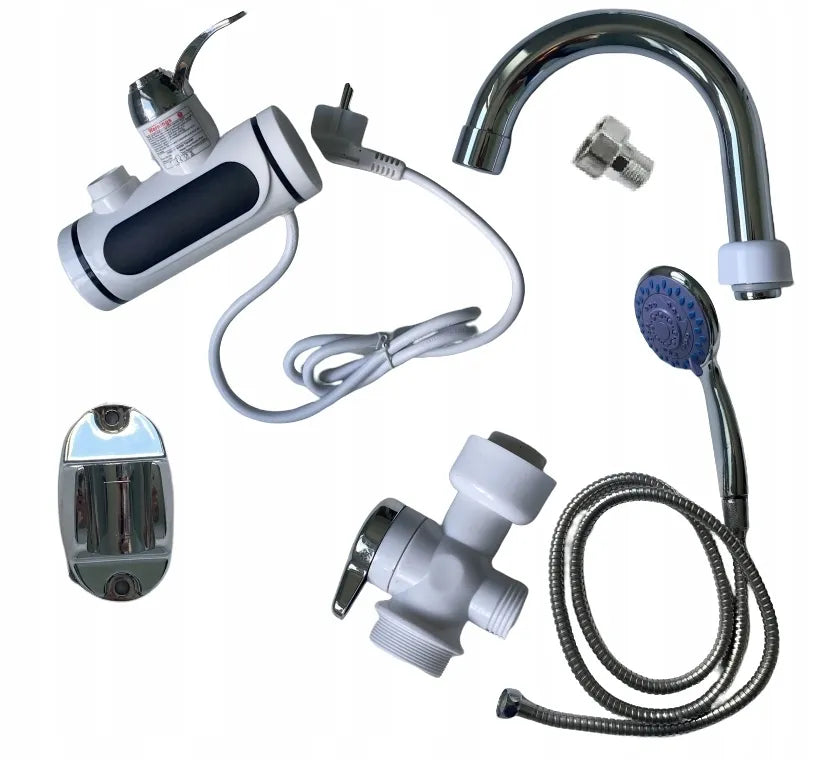 Calentador De Agua Instantáneo Con Duchero Para Pared 3000w