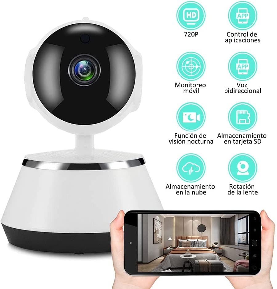 Cámara Vigilancia Smart Pro Wifi Hd 720p 3mp