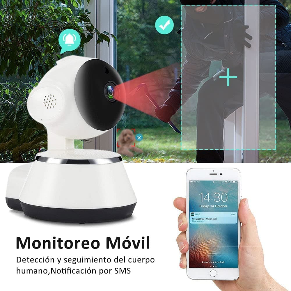 Cámara Vigilancia Smart Pro Wifi Hd 720p 3mp