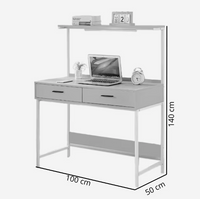 Escritorio Con Estante y 2 Cajones 140x100x50cm®
