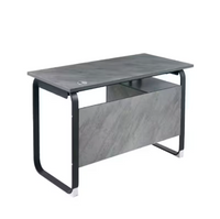 Escritorio Mdf Y Metal 2 Cajones 120x60x75cm Gris®