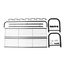 Perchero De Metal Negro Con Ruedas Practico 105x34x155 Cm®
