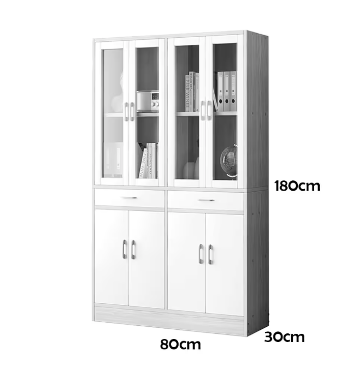 Estantería Armario Para Cocina 2 Cajones 4 Puertas 180cm®