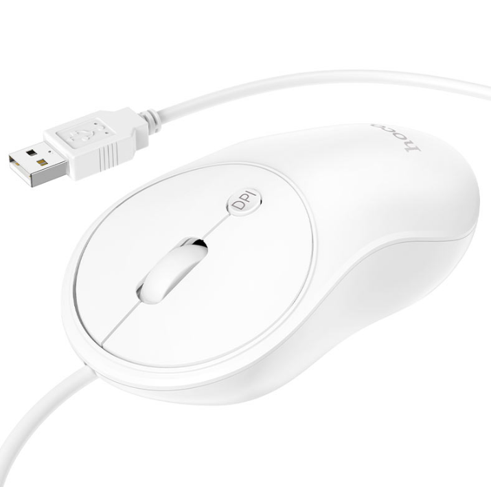 Mouse Ratón Con Cable 1,5m Gm13 Esteem Blanco Practico®