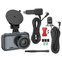Cámara Hoco Para Auto 1080p Reversa Y Grabadora Doble Canal®