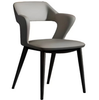Silla De Comedor Recepción Tapizada 4 Patas Calidad Premium gris®