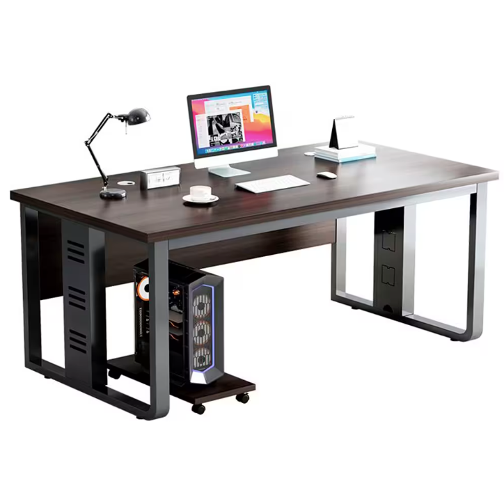 Escritorio De Oficina Comodo Moderno Mdf Y Metal 120x75cm®