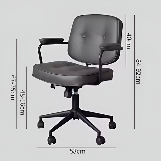 Silla De Oficina Vintage Marrón®