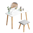 Escritorio Tocador Con Espejo 38cm Y Banquito 80x40x113cm®