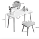 Escritorio Tocador Con Espejo 38cm Y Banquito 80x40x113cm®