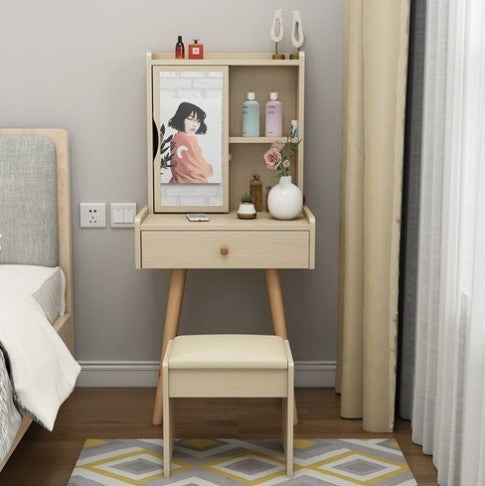Mesa De Luz Moderna Tipo Tocador Beige®