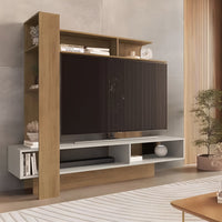 Rack Tv Minimalista Centro De Entretenimiento Miel Y Arena®