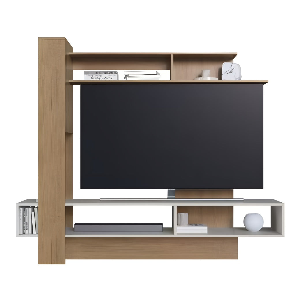 Rack Tv Minimalista Centro De Entretenimiento Miel Y Arena®