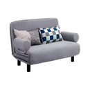 Sofá Cama 2 Cuerpos Reclinable Posa Brazos Color Gris®