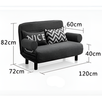 Sofá Cama 2 Cuerpos Reclinable Posa Brazos Color Gris®