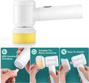Cepillo Giratorio Limpieza Inalámbrico Baño Hongos 3 En 1 M®