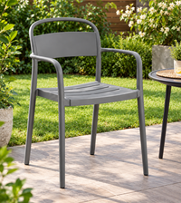 Silla De Comedor O Exterior De Propileno Resistente Gris®