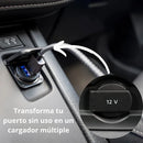 Cargador Para Auto Treqa 2 Usb Usb Color Plomo Práctico®