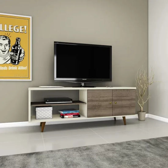 Rack para TV Living Estilo Retro Calidad Premium 2 Puertas®