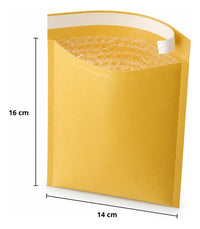 Pack 20 Bolsas Burbuja Protectoras Papel Kraft Con Adhesivo®