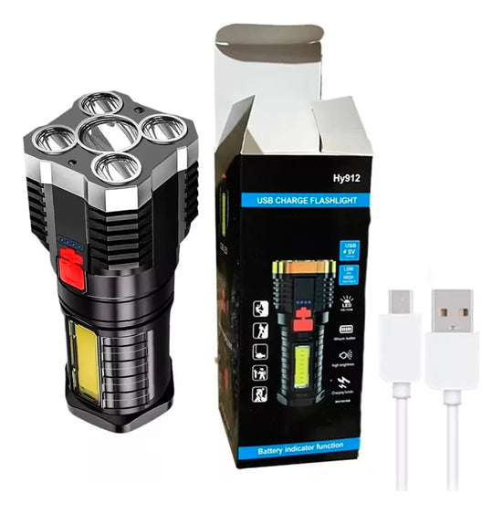 Linterna 5 Led Recargable L-29®