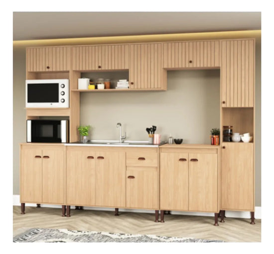 Bajo Mesada 2 Puertas Diseño Clásico Resistente Madera Mdp®