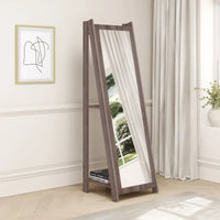 Espejo Moderno con Borde para Living Dormitorio+2 Estantes®