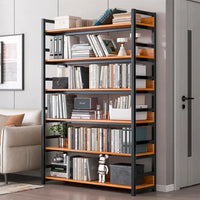 Estantería De Metal Y Mdf, Con 6 Estantes Para Almacenaje®