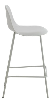 Taburete Minimalista Polipropileno/hierro Blanco Mate Premium®