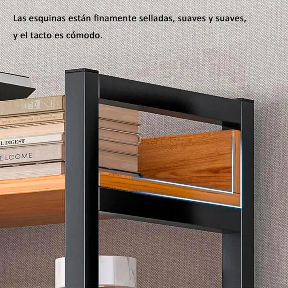 Estantería De Metal Y Mdf, Con 6 Estantes Para Almacenaje®