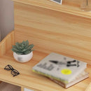 Mesa De Luz Natural / Blanco 4 Estantes 1 Cajón 43x26x60 Cm®