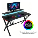Escritorio Gamer Premium Con Estante+Luces Rgb Colores®